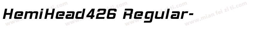 HemiHead426 Regular字体转换